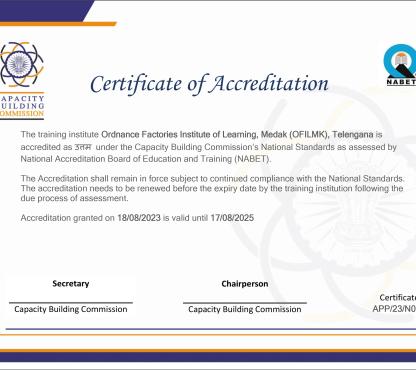 NSCSTI CERTIFICATE